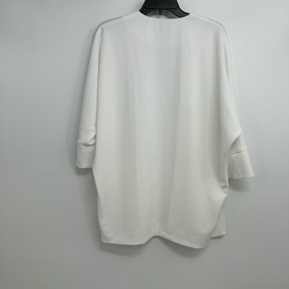 PINKO Blazer Open Front Blazer Jacket Size US 4 White Italy - Picture 3 of 12